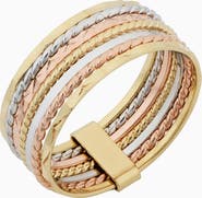 Oradina 14K Yellow Gold Power Stack Ring