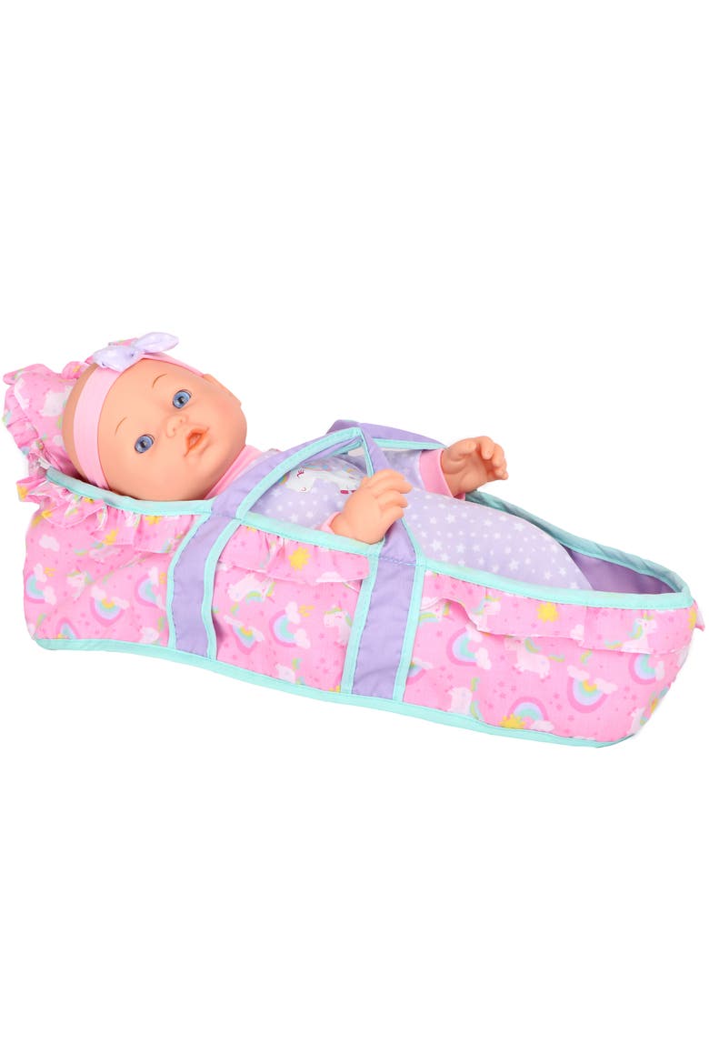 16 Inch Baby Doll Traveling Set in Blue, Alternate, color, Multicolored