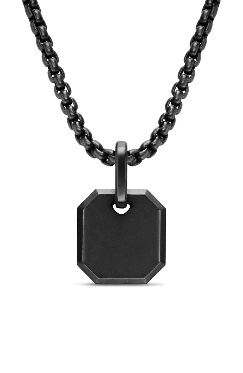 David Yurman Men's Faceted Amulet, Alternate, color, Blue Beryl