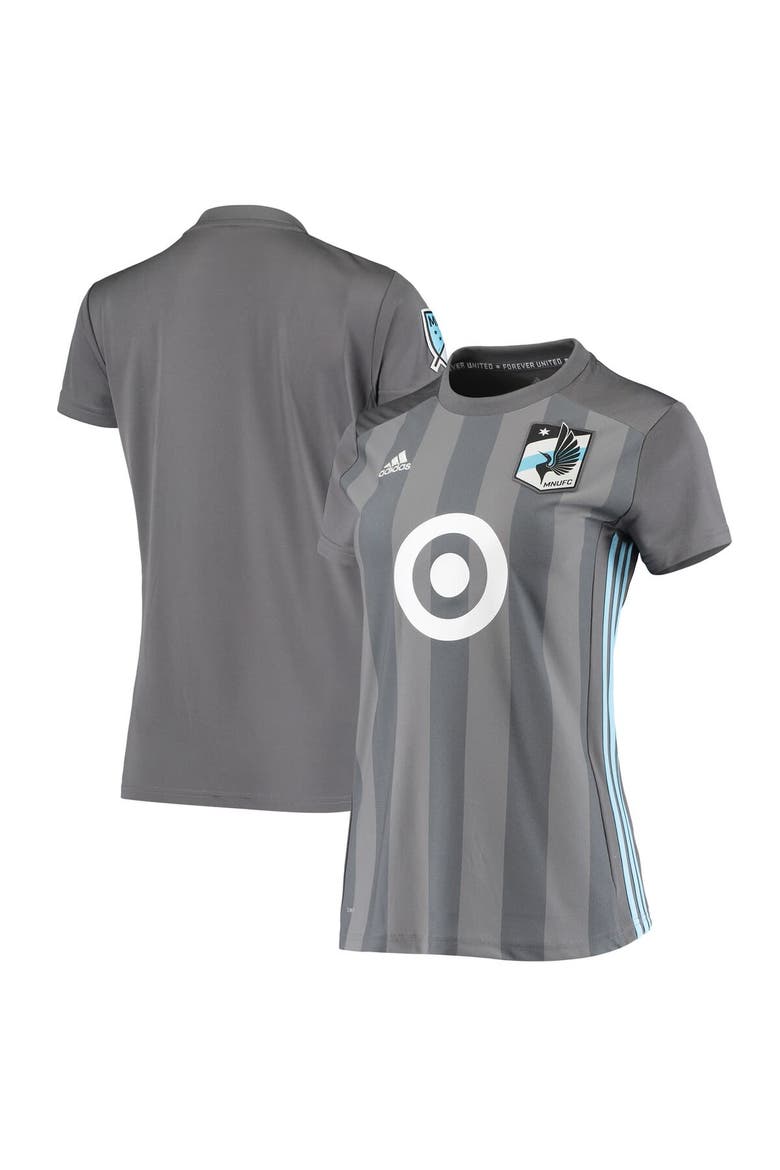 Women's adidas Gray Minnesota United FC 2018/19 Replica Primary Jersey, Main, color, Gray