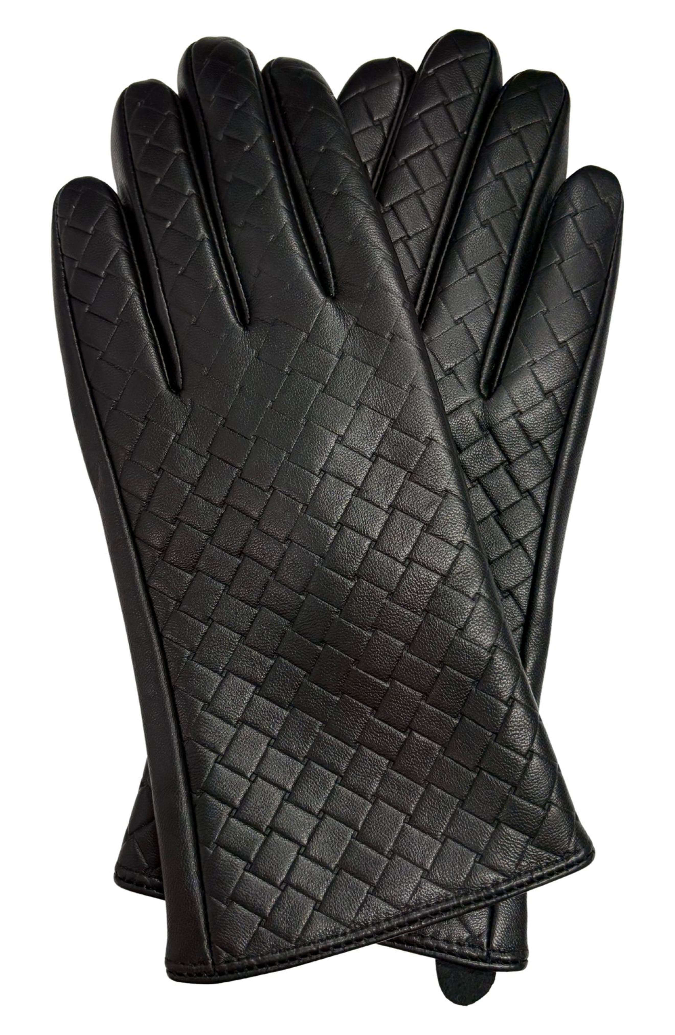 Tech Woven Leather Gloves