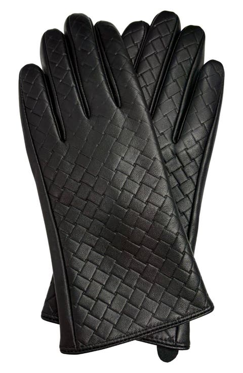 Tech Woven Leather Gloves