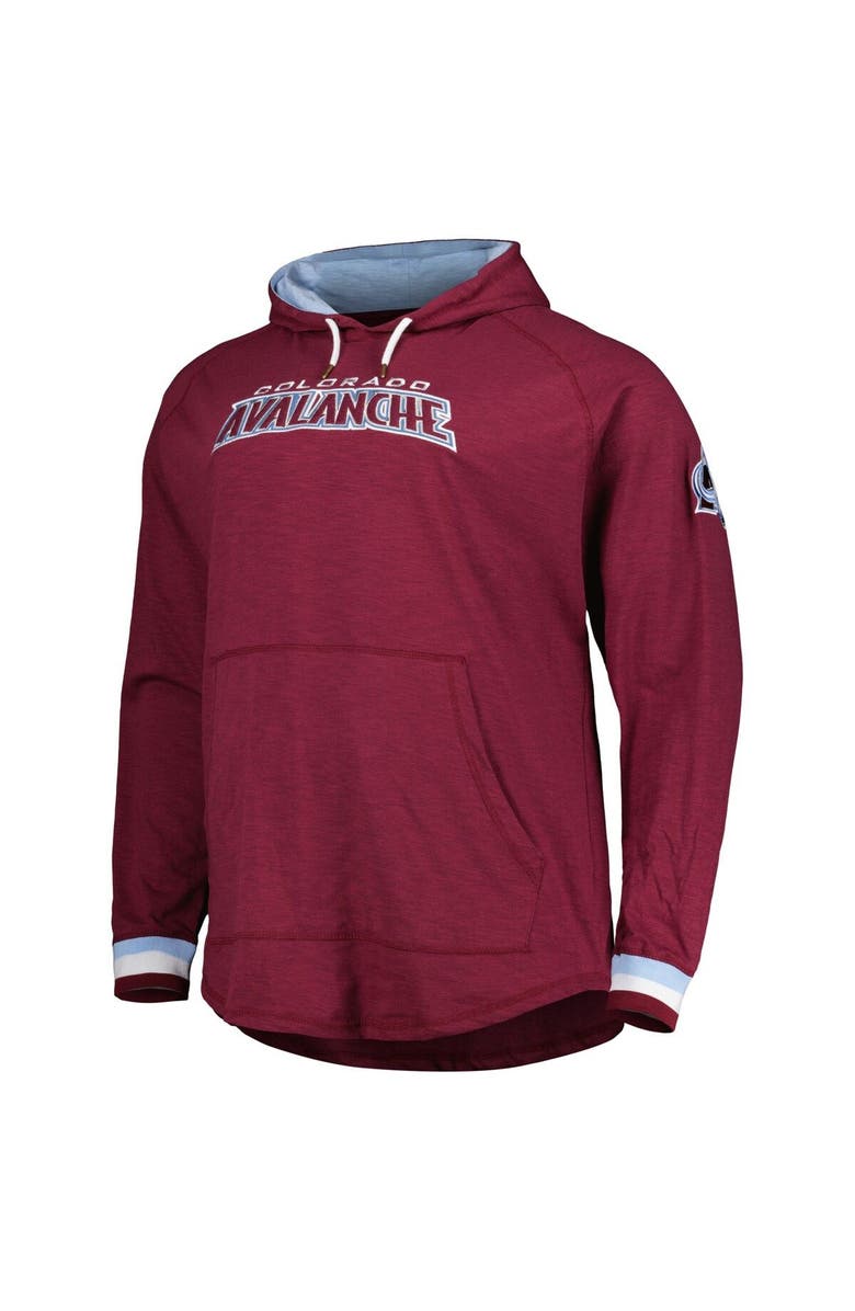 Mitchell & Ness Men's Mitchell & Ness Burgundy Colorado Avalanche Big & Tall Legendary Raglan Pullover Hoodie, Alternate, color, Burgundy