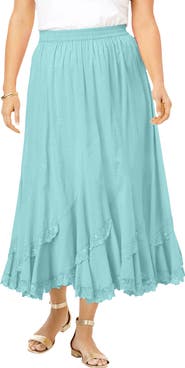 Roaman's Plus Size French Skirt