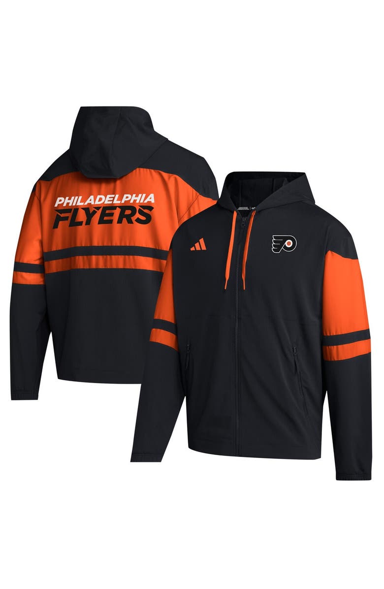 adidas Men's adidas  Black Philadelphia Flyers Full-Zip Hoodie, Main, color, 