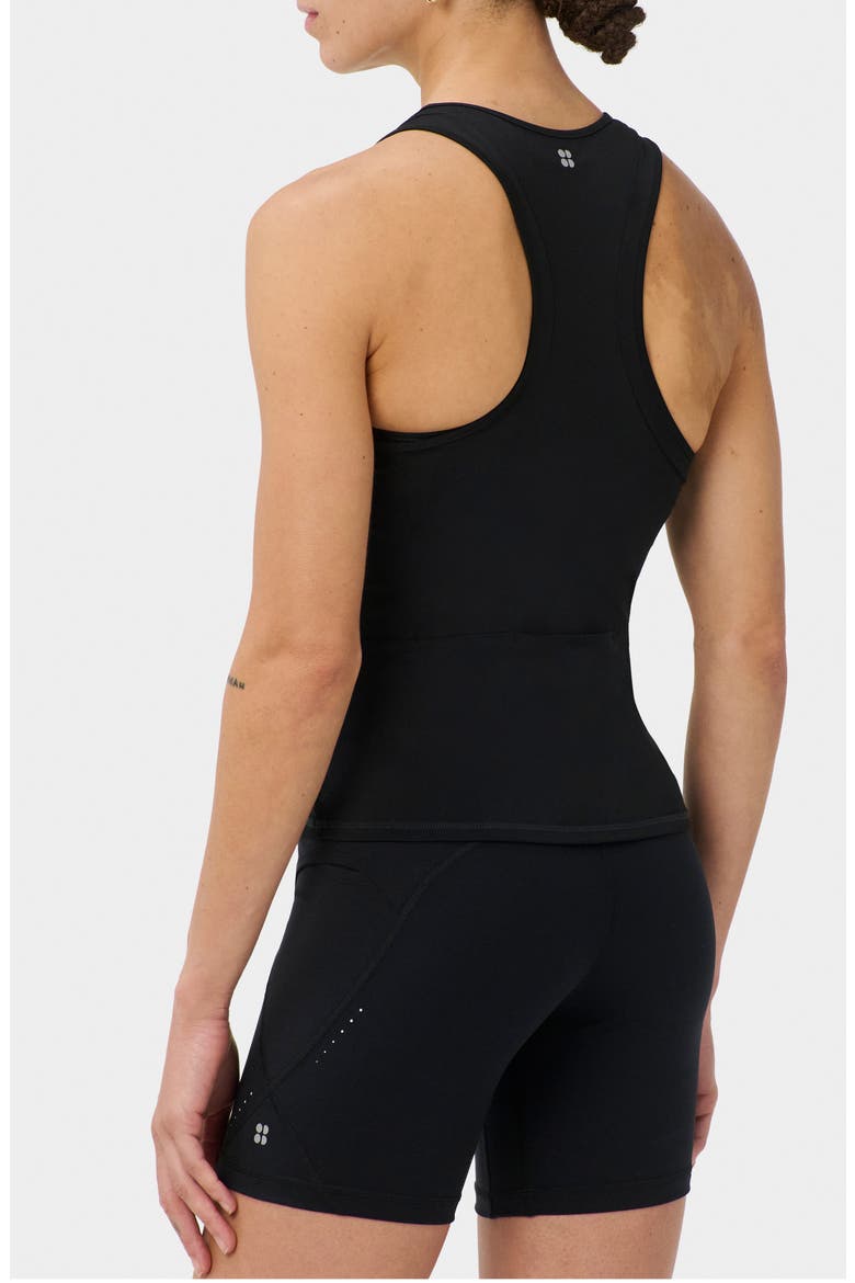 Runner's High Racerback Tank, Alternate, color, BLACK