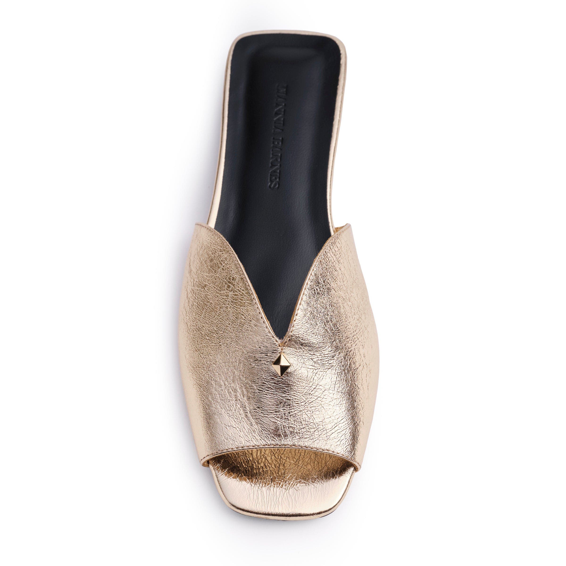 Tiannia Barnes Taylor Slide, Alternate, color, Metallic Gold