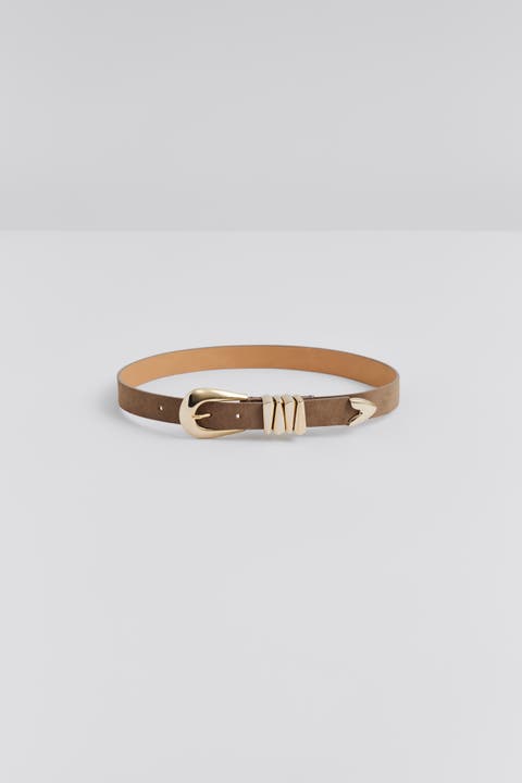 Azelia Buckle Leather Belt