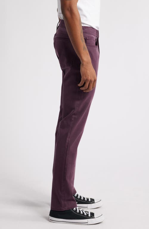 Frame L'homme Slim Fit Five-pocket Twill Pants In Purple