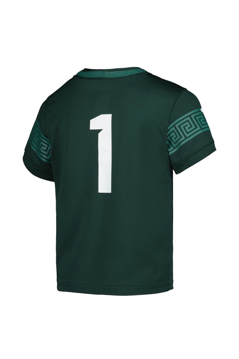 Preschool Nike #1 Green Michigan State Spartans Untouchable Replica Game Jersey, Alternate, color, Green