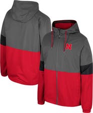 COLOSSEUM Men's Colosseum Charcoal Nebraska Huskers Miles Full-Zip Jacket