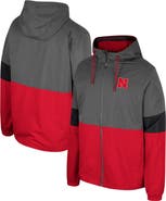 COLOSSEUM Men's Colosseum Charcoal Nebraska Huskers Miles Full-Zip Jacket