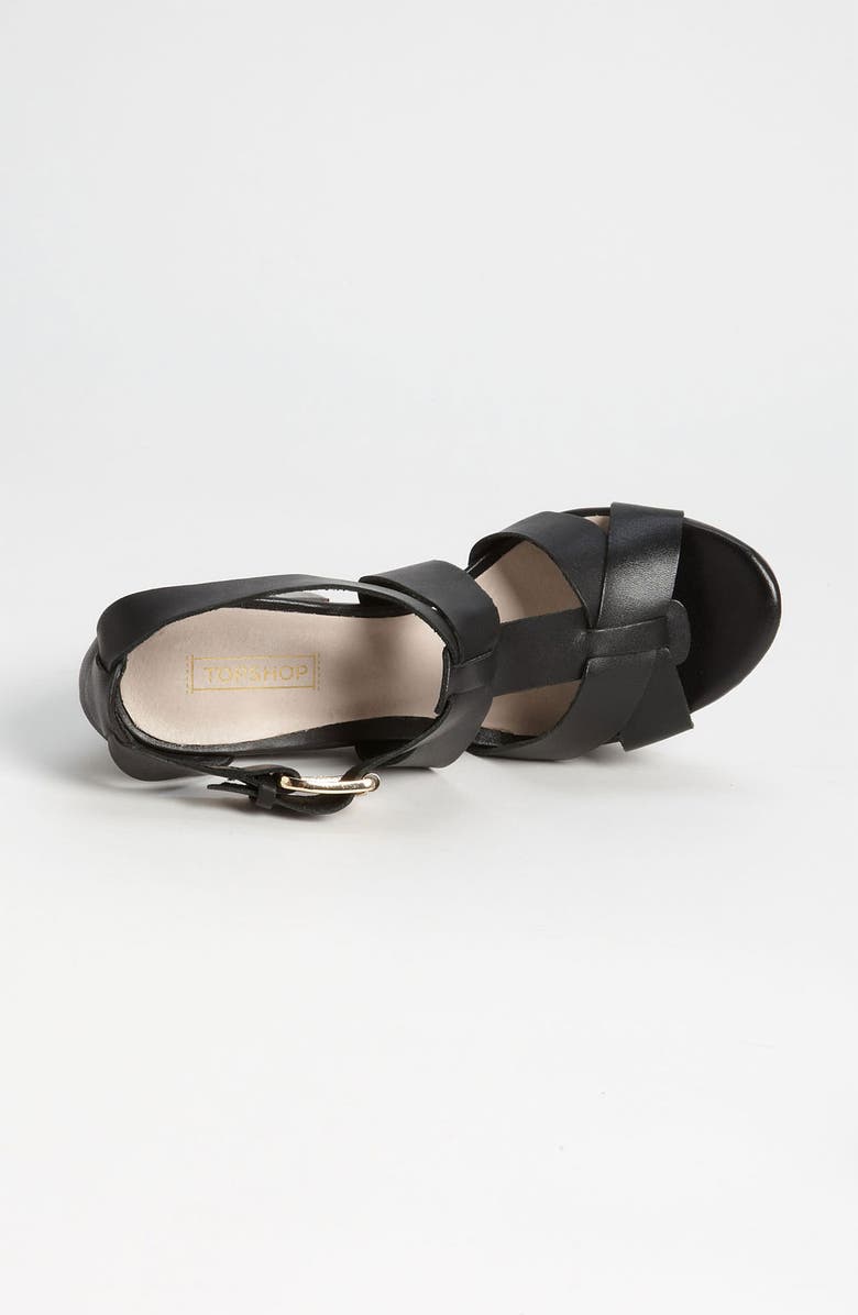 Topshop 'Right-Wood' Sandal, Alternate, color,