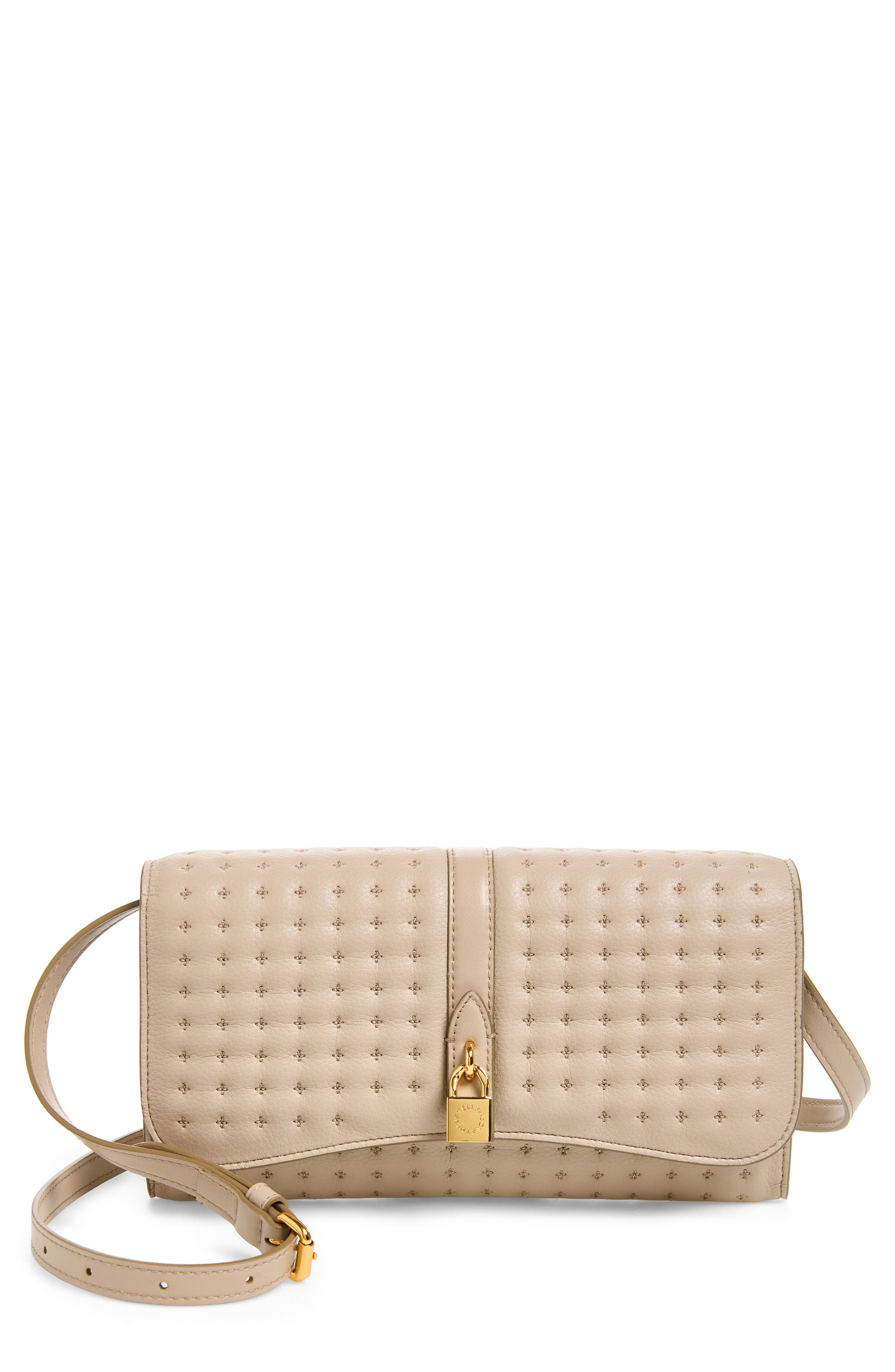 Stella McCartney Ryder Faux Leather Crossbody Bag, Main, color, Light Moss