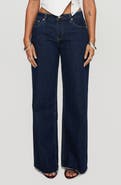 Princess Polly Darla Raw Hem Low Rise Straight Leg Jeans
