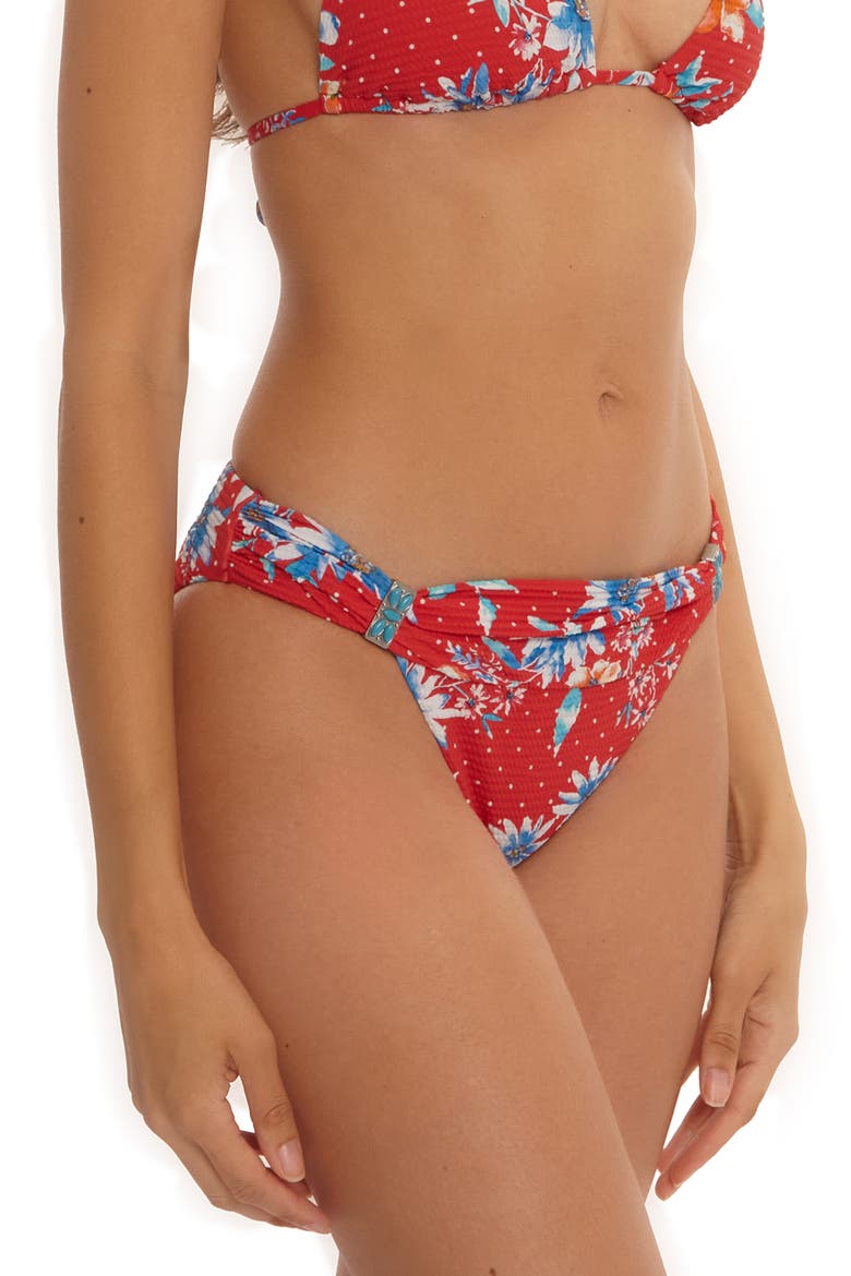 Countryside Hipster Bikini Bottoms, Alternate, color, RED MULTI