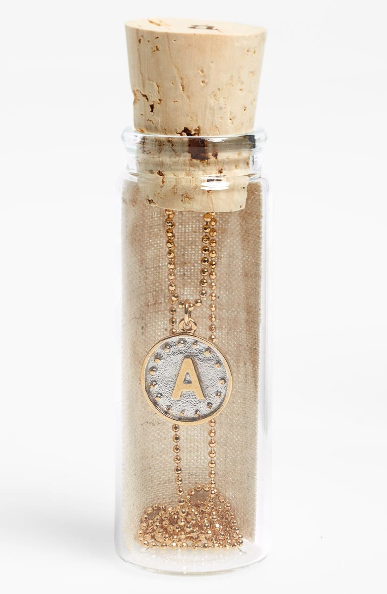 BLEE INARA 'Initial' Write Your Own Story Handmade Necklace, Main, color,