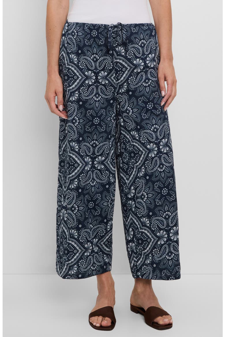 Elara Drawstring Waist Pants, Main, color, NOCTURNAL BANDANA