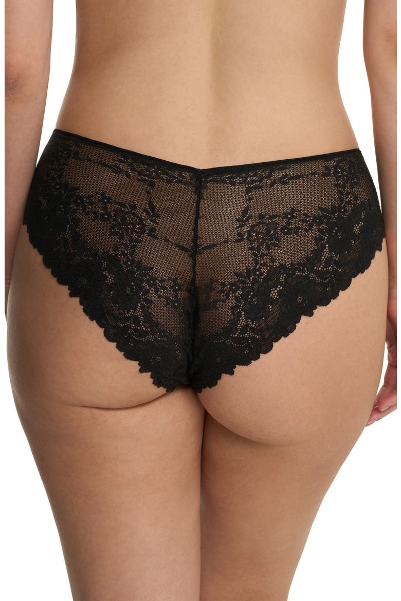 Heavenly High Cut Briefs, Alternate, color, BLACK