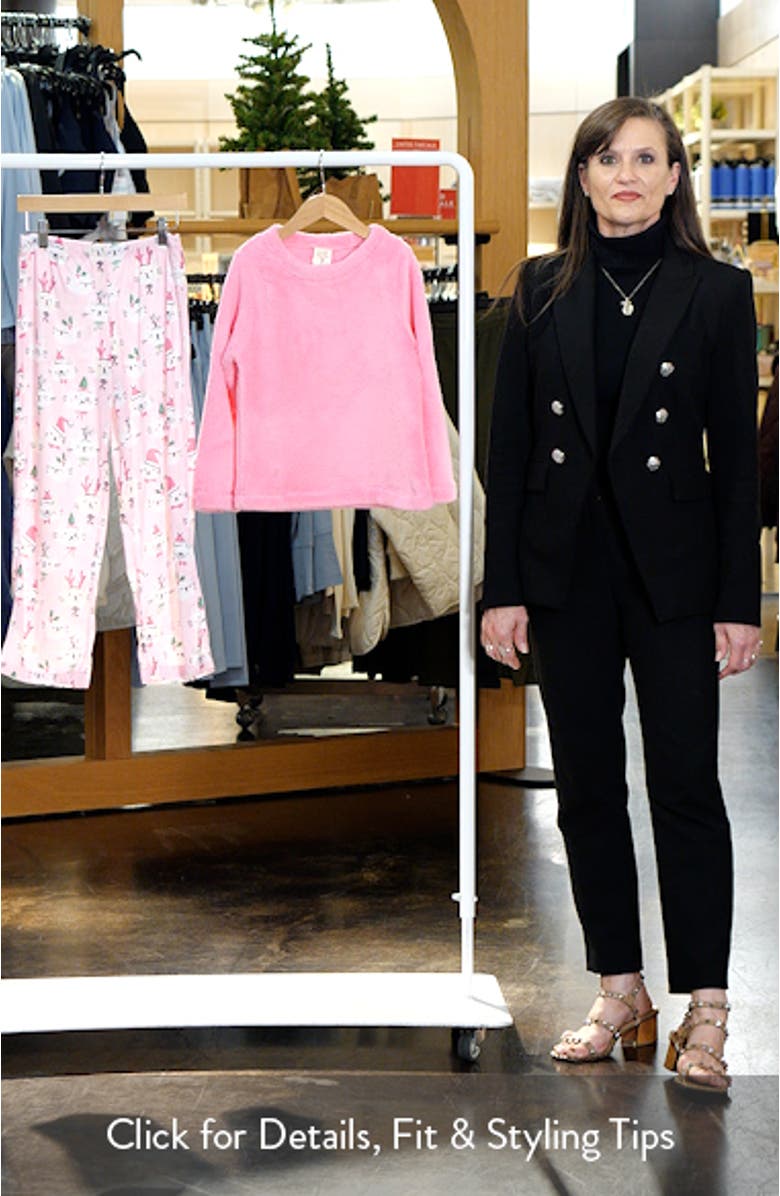 Kids' Holiday Cats Plush Pajamas, sales video thumbnail