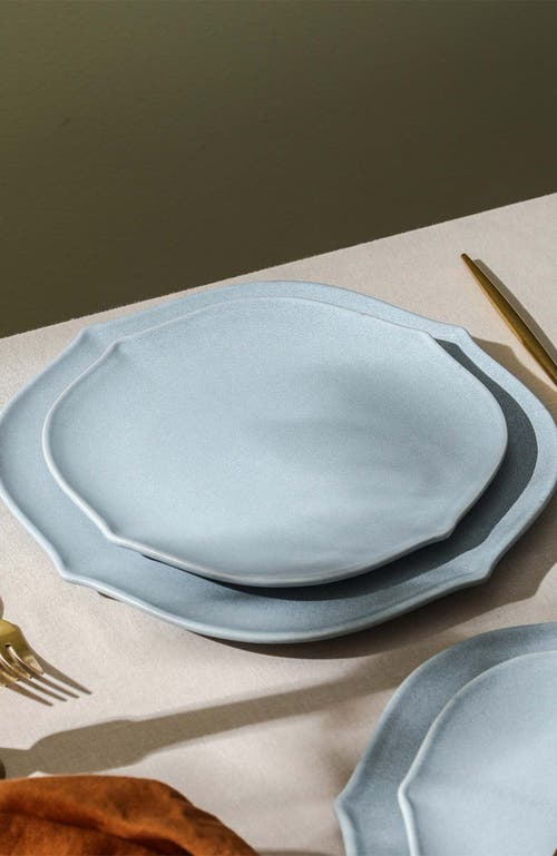 Stone Lain Baskerville Stoneware 12-piece Dinnerware Set In Blue