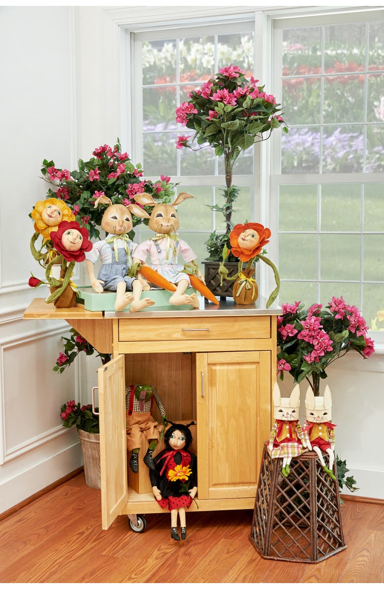 Gallerie II Poppy Sunflower Figurine, Alternate, color, Red