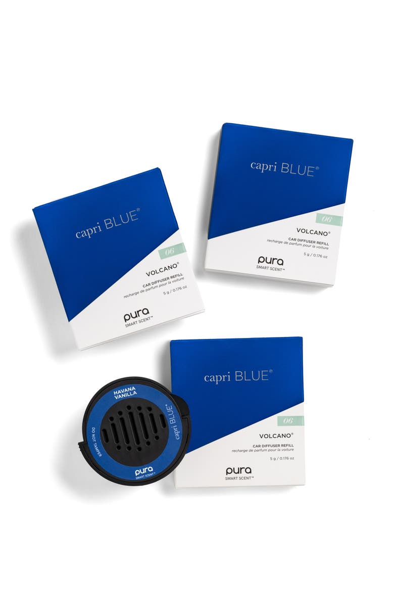 x Capri Blue Car Fragrance Diffuser & Refill Set (Nordstrom Exclusive), Main, color, BLACK