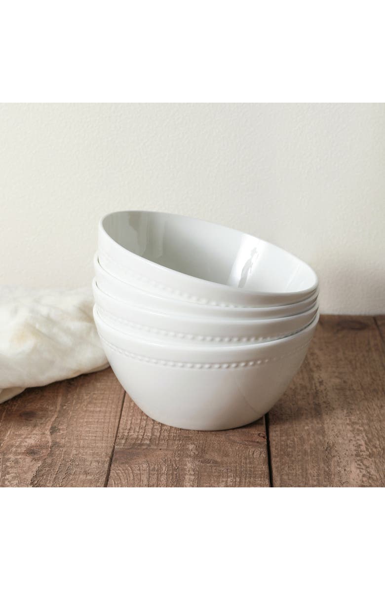 Stone Lain Ava Bone China 16-Piece Dinnerware Set, Alternate, color, White