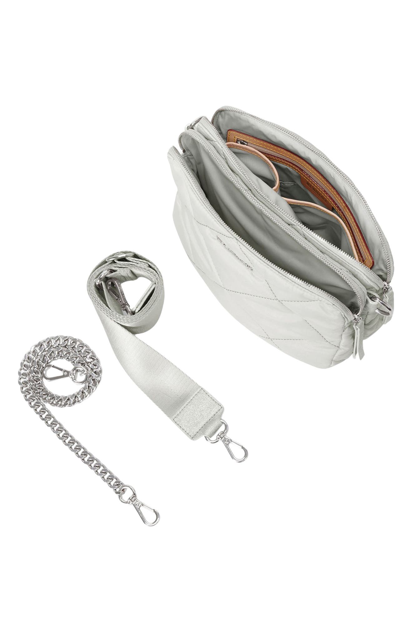 MZ Wallace Madison Quilted Nylon Crossbody Bag, Alternate, color, 