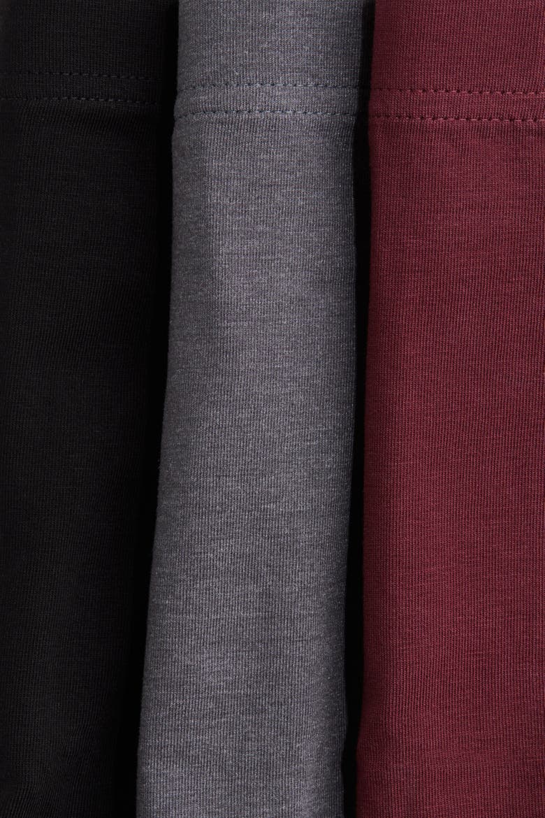 5-pack Cotton Short Trunks, Alternate, color, Burgundy/gray/black
