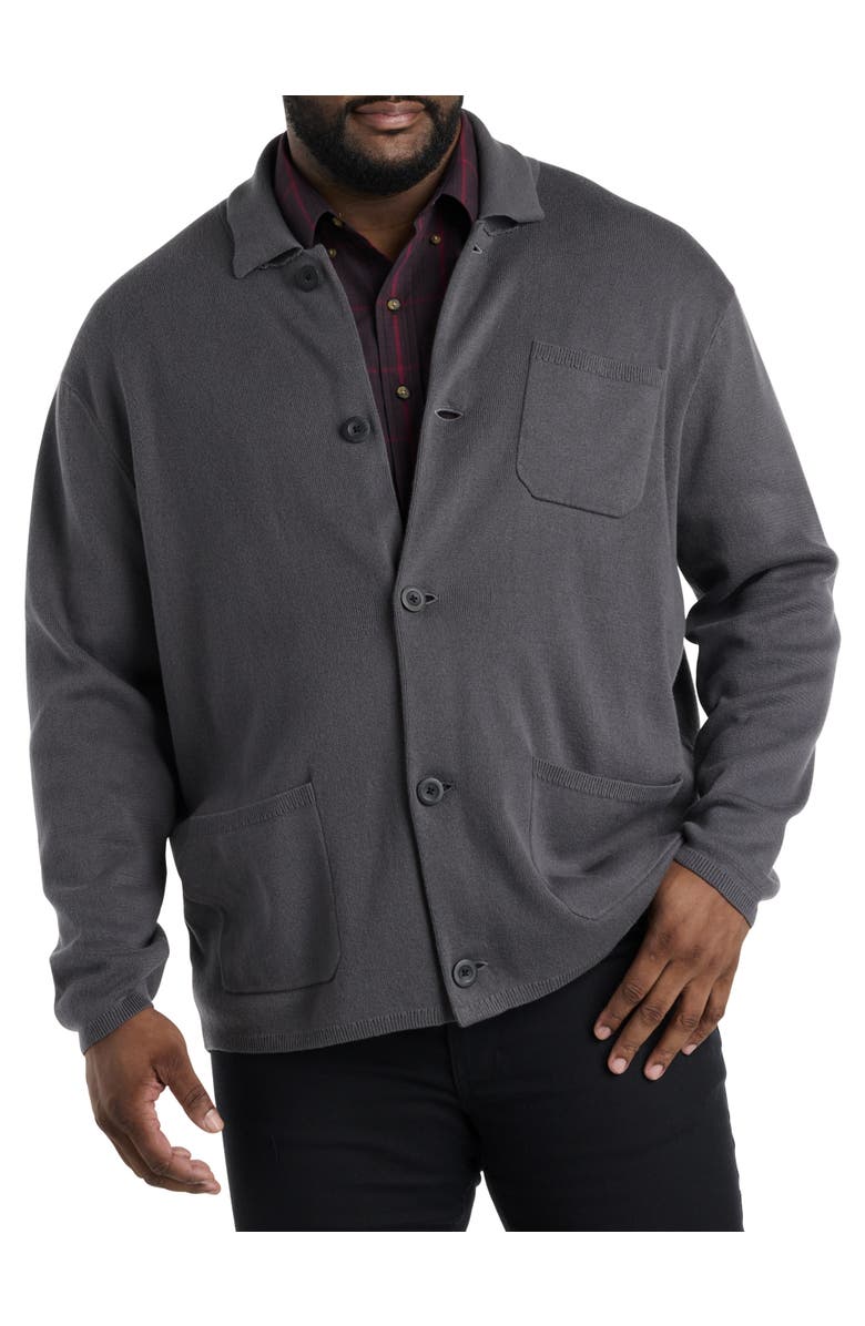 Synrgy by DXL Button-Front Chore Cardigan Sweater, Main, color,
