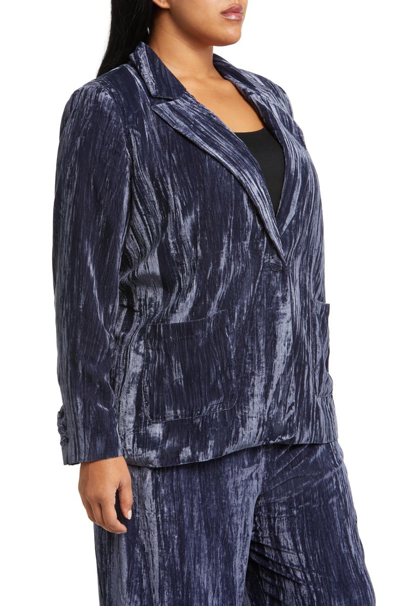 Treasure & Bond Relaxed Fit Textured Velvet Blazer, Alternate, color,