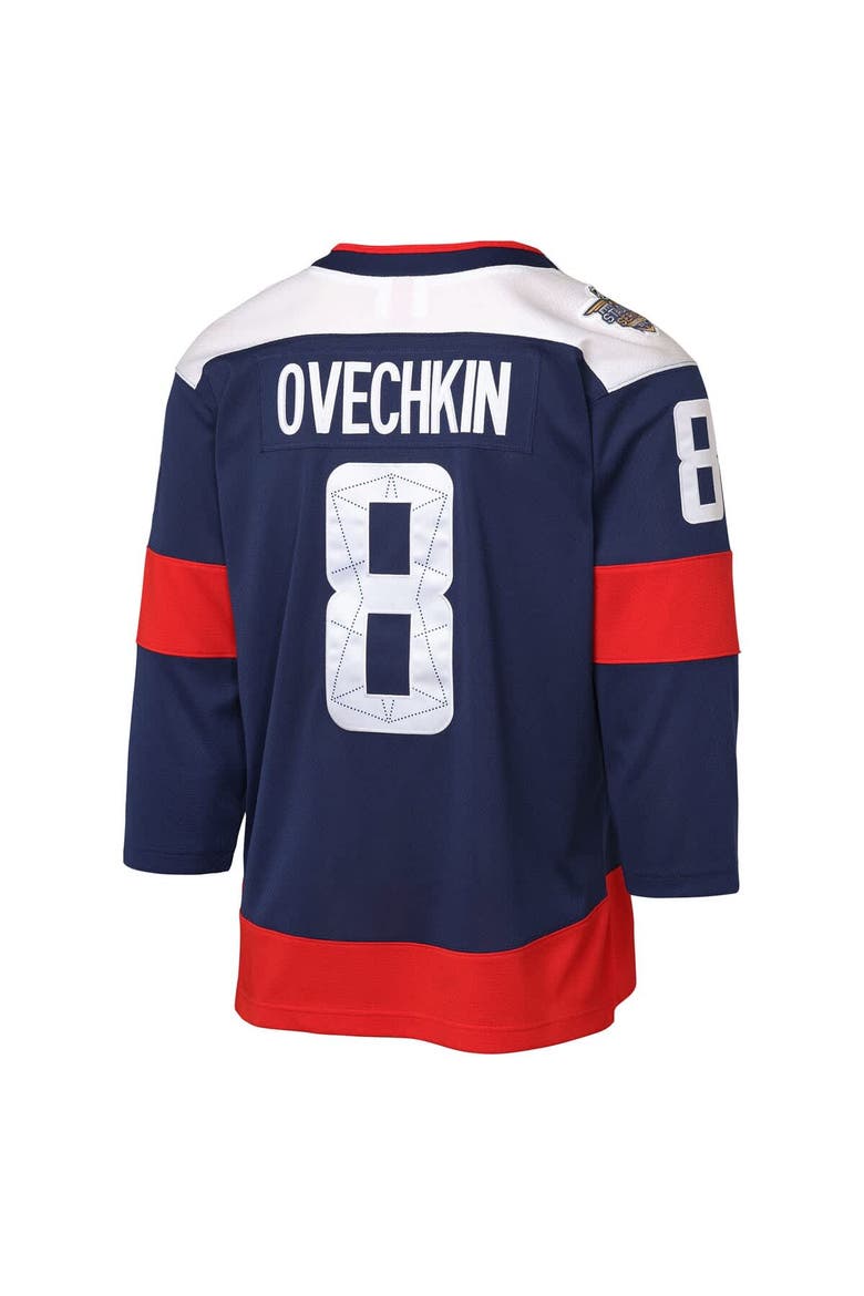 Youth Mitchell & Ness Alexander Ovechkin Navy Washington Capitals 2018 NHL Stadium Series Power Play 2.0 Player Jersey, Alternate, color, Navy