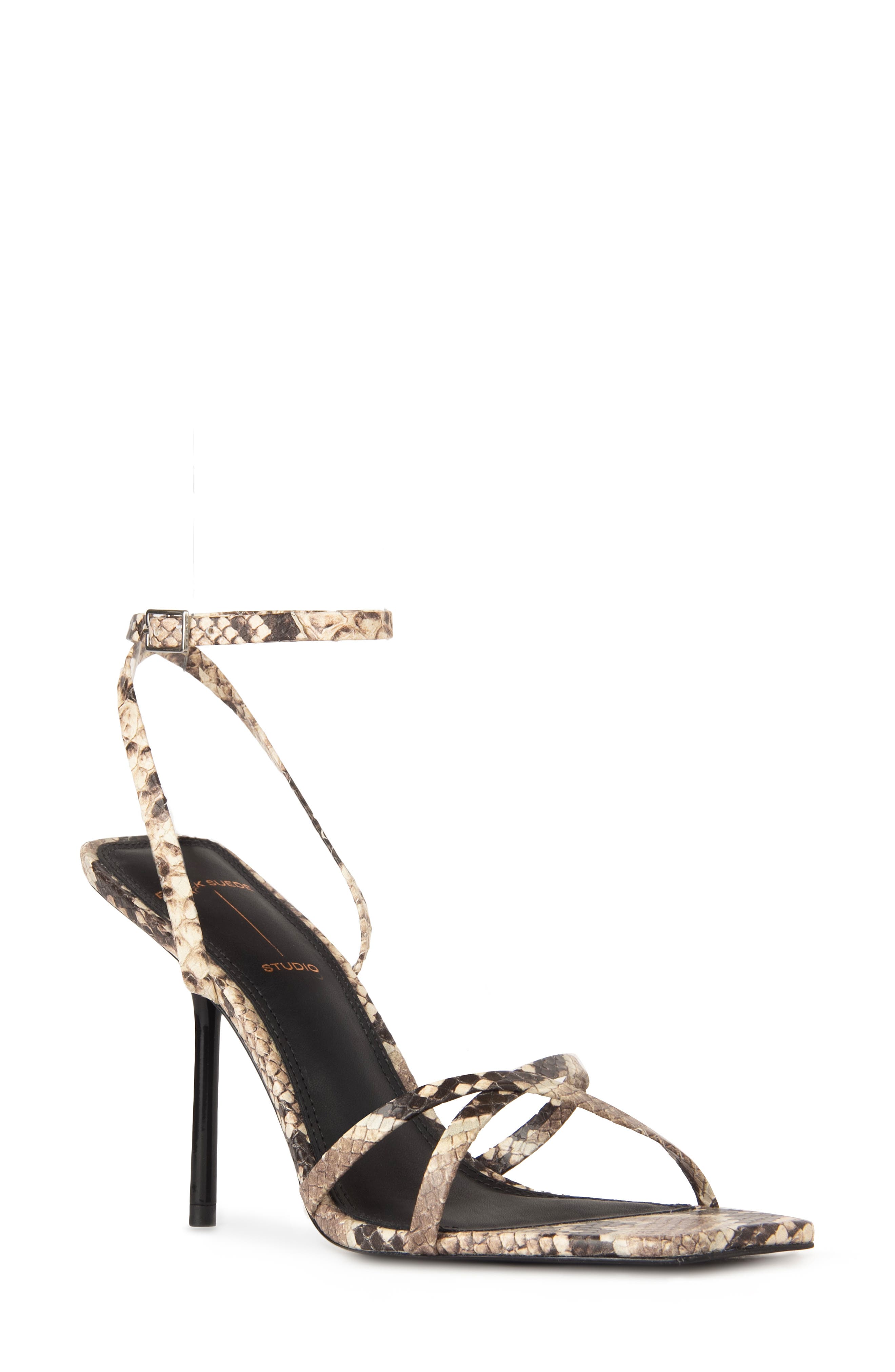 BLACK SUEDE STUDIO Gemma Ankle Strap Sandal, Main, color, 
