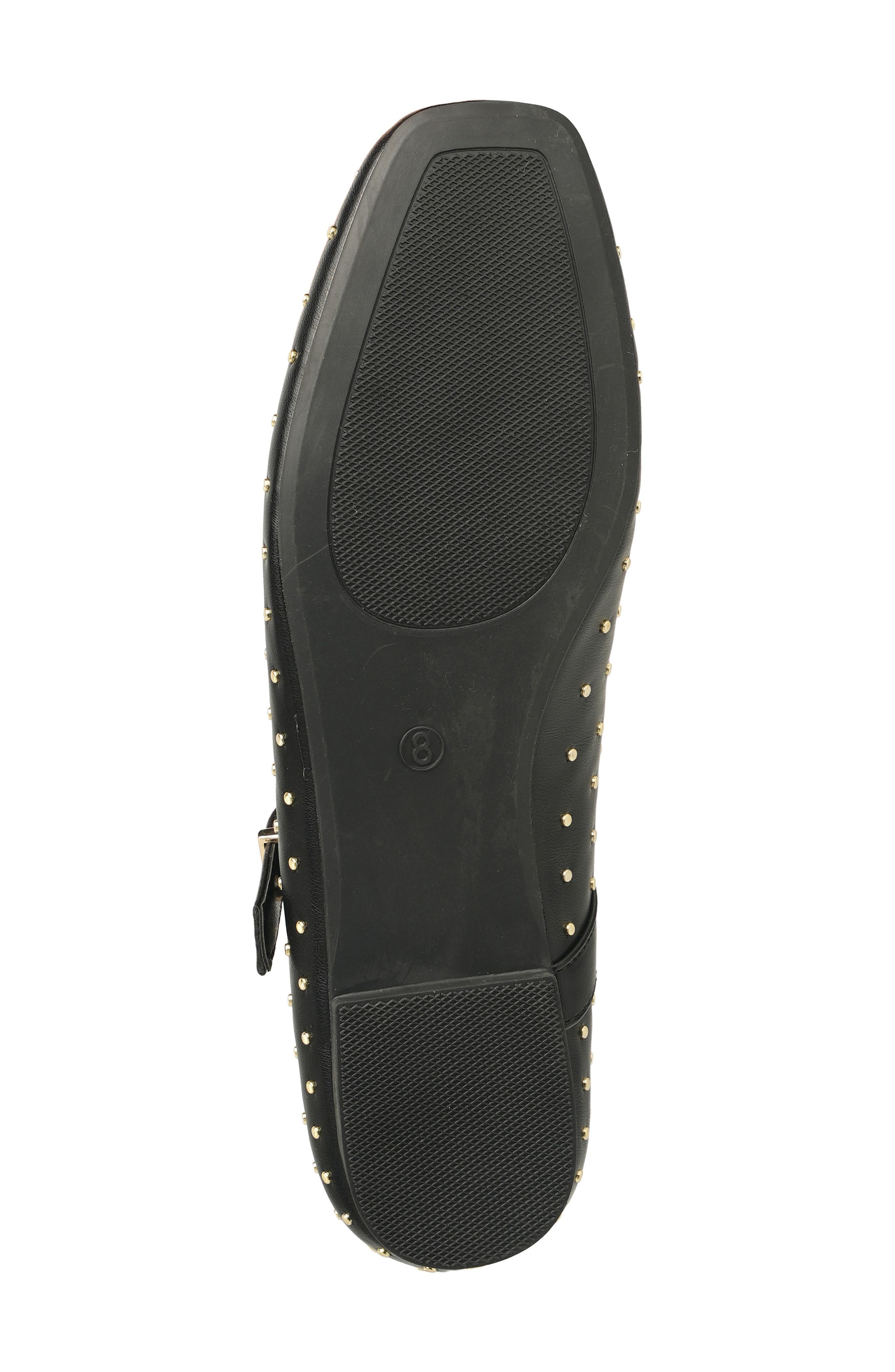 NEW YORK AND COMPANY Lavonna Studded Mary Jane Flat, Alternate, color, Black