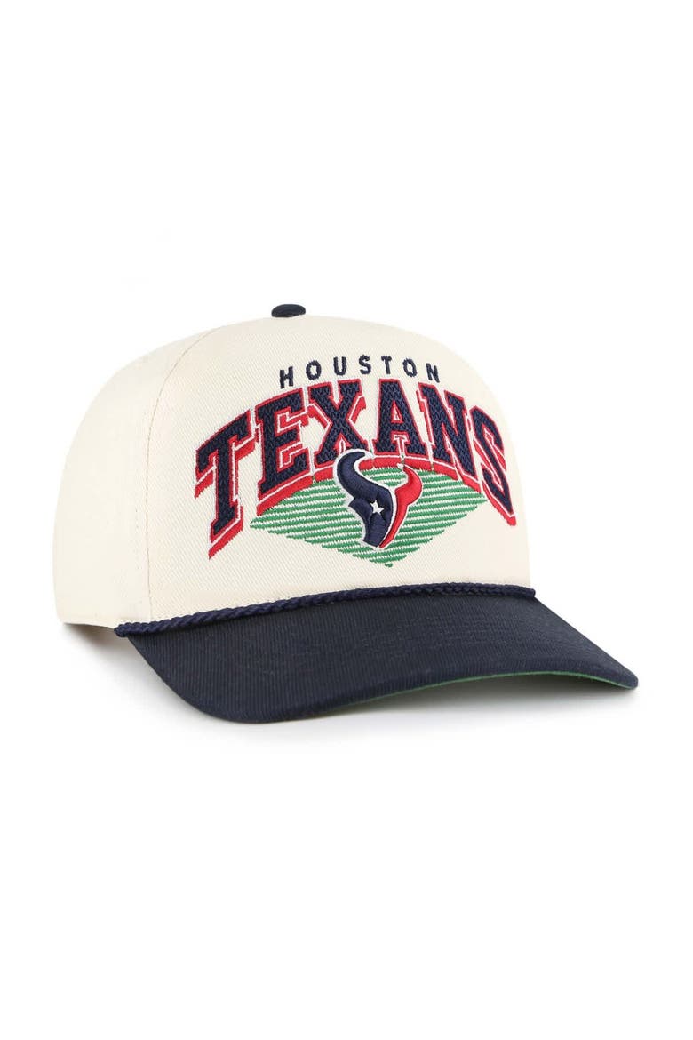 Men's '47  Cream Houston Texans Pomona Rope Adjustable Hitch Hat, Alternate, color, Cream