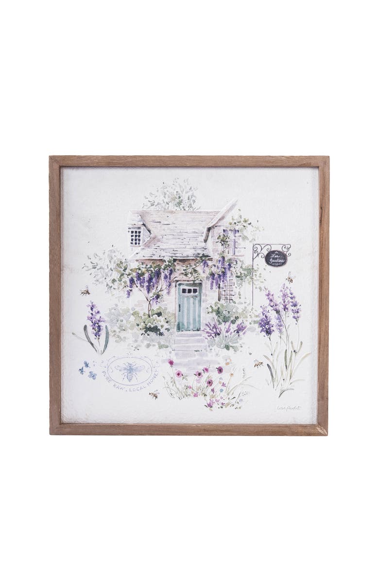 Gallerie II Lavender Villa Cottage Graphic Print Wall Art Décor 15.75", Main, color, Purple