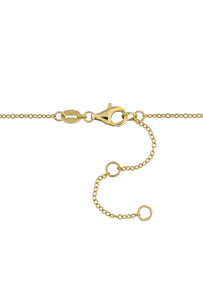 1 CTW Lab-Grown Diamond Station Necklace, Alternate, color, Yellow-Plated