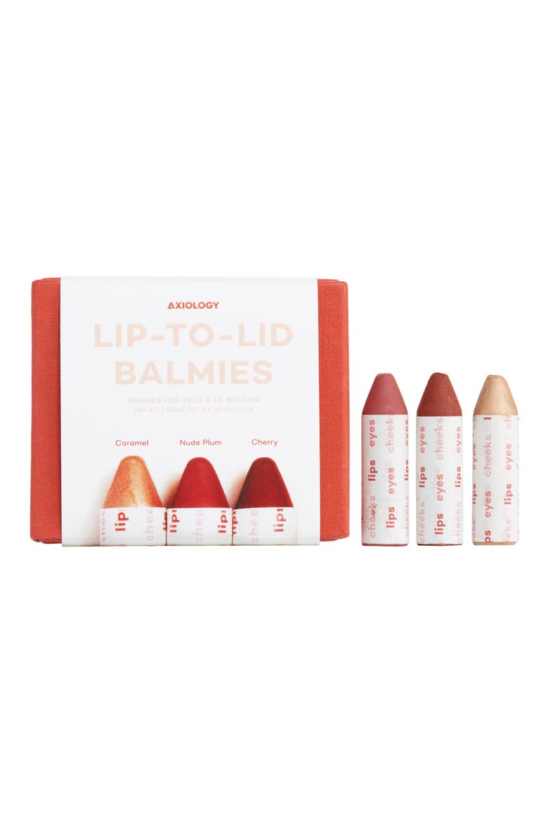 Package Free x Axiology Lip-to-Lid Balmies Set, Main, color, MALIBU MAGIC