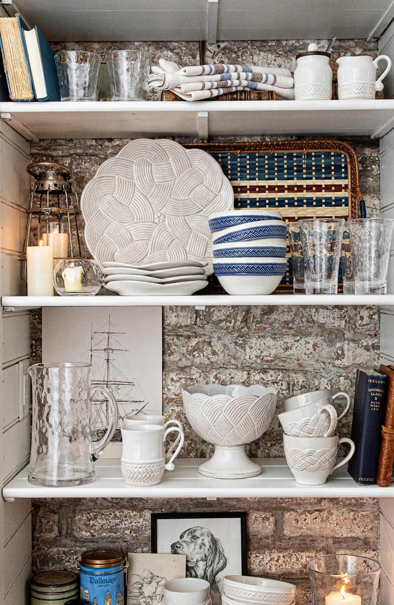 Juliska Le Panier Cereal Bowl, Alternate, color, Whitewash/ Delft Blue