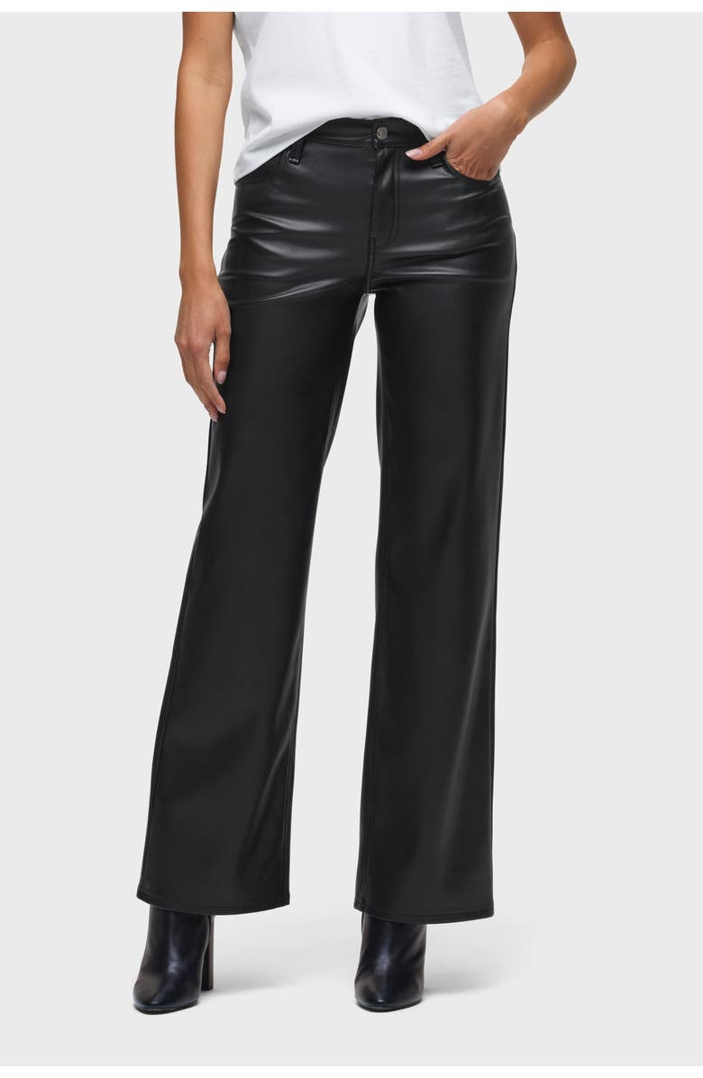 Hudson Jeans Rosie High-Rise Wide Leg, Main, color, Black