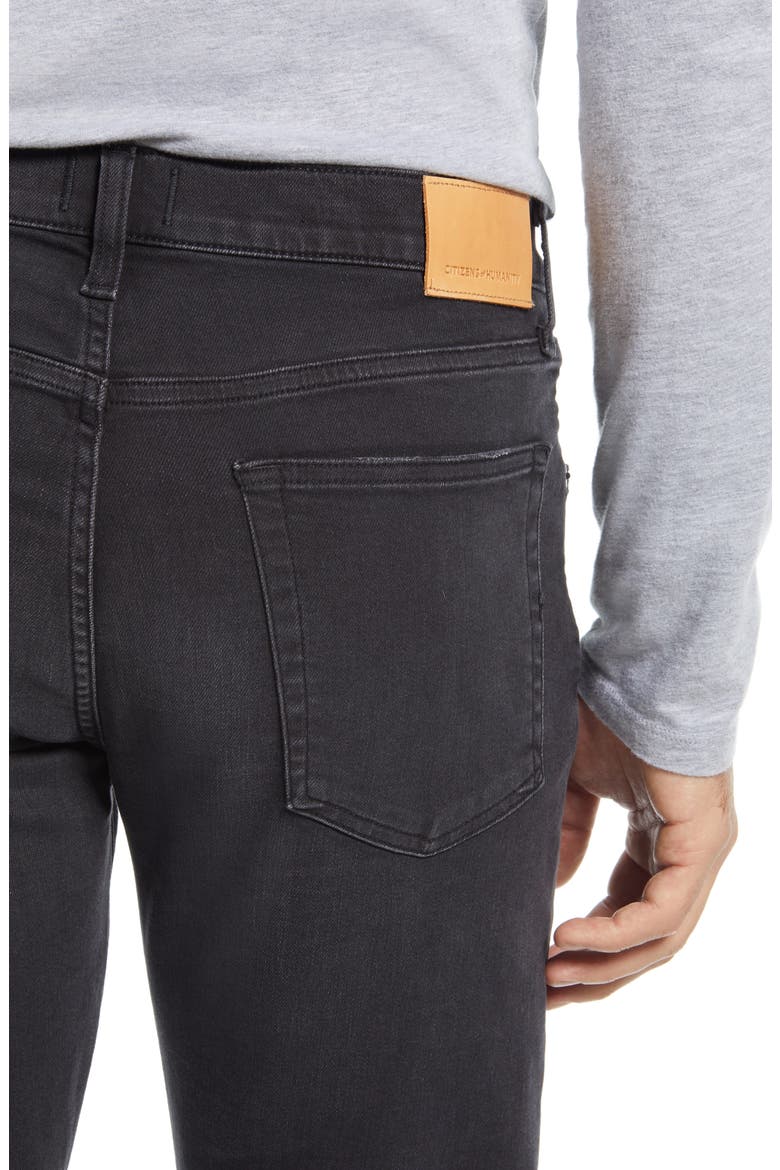 London Slim Taper Leg Jeans, Alternate, color, DARK STORM
