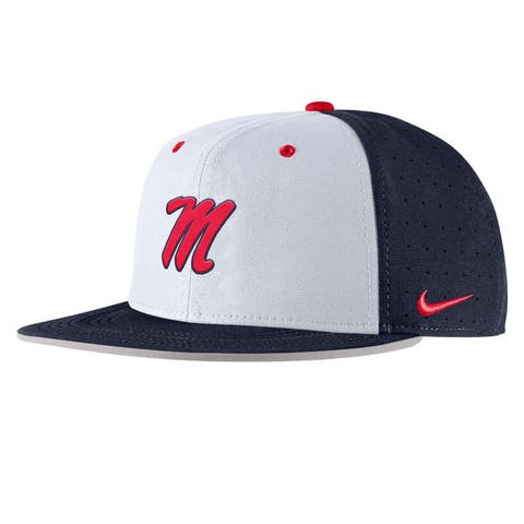Men's Nike Navy Ole Miss Rebels 2025 On-Field True Performance Baseball Fitted Hat
