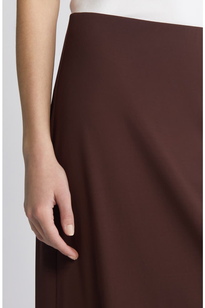 Anya Satin Maxi Skirt, Alternate, color, CHOC