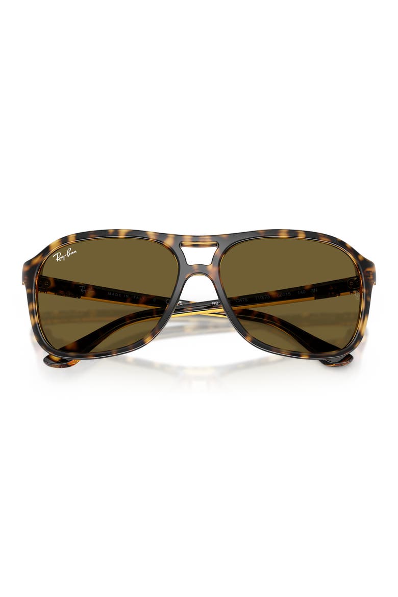 60mm Pilot Sunglasses, Alternate, color, HAVANA