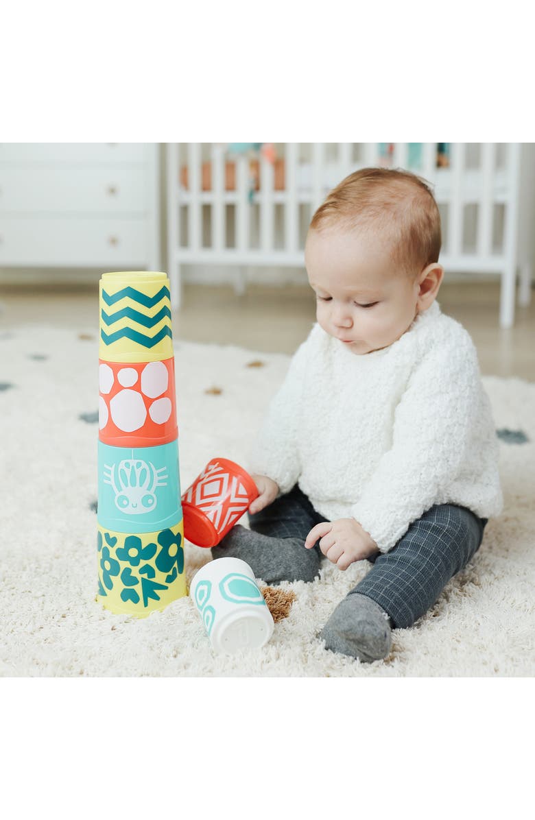 Miniland Feel To Learn Stacking Cups, Alternate, color, Multi