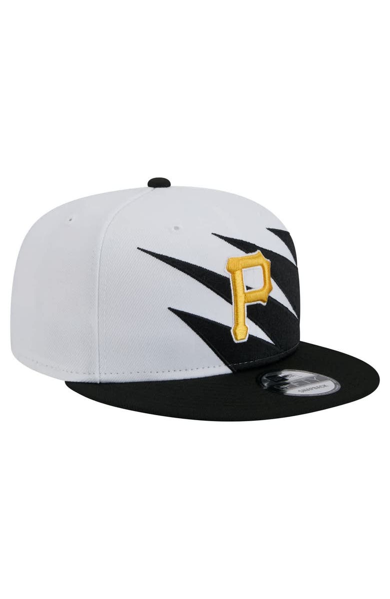 New Era Men's New Era Black/White Pittsburgh Pirates Jagged 9FIFTY Snapback Hat, Alternate, color, Black