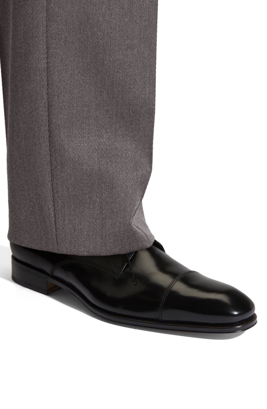 FERRAGAMO Salvatore Ferragamo 'Faraone' Cap Toe Oxford, Alternate, color, 