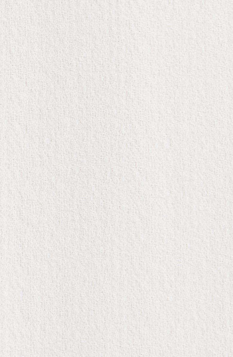 Eileen Fisher Split Neck Silk Georgette Top, Alternate, color, Ivory