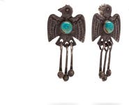 Fortela Turquoise Bird Navajo Earrings